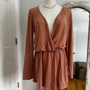 Boho mini dress beach cover up with shell bracelet and necklace